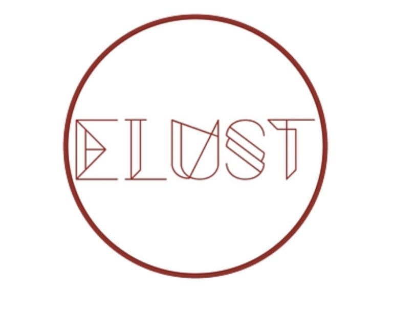E-Lust logo - 'E-Lust on white background with a red circle'